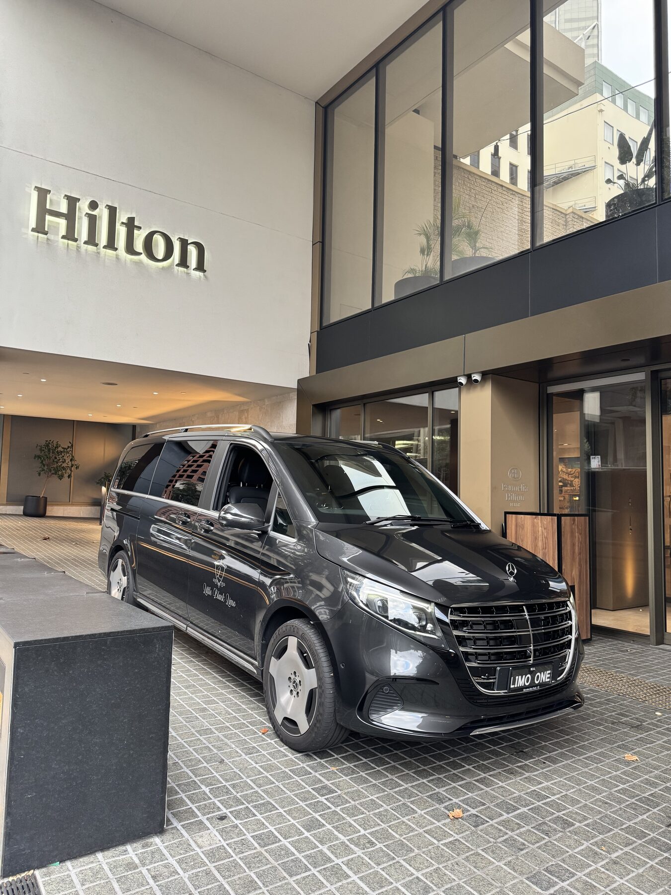 Little Black Limo outside the Perth Hilton